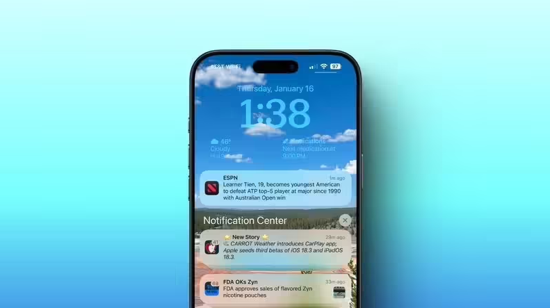 苹果16 锁屏界面怎么添加天气小组件_iOS 18 锁屏信息流展示教程