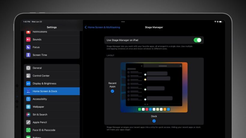 iPad Pro M2 怎么开启台前调度阴影特效_iPad多任务视觉设置